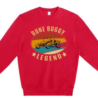 Retro Vintage Beach Car Dune Buggy Legend Premium Crewneck Sweatshirt