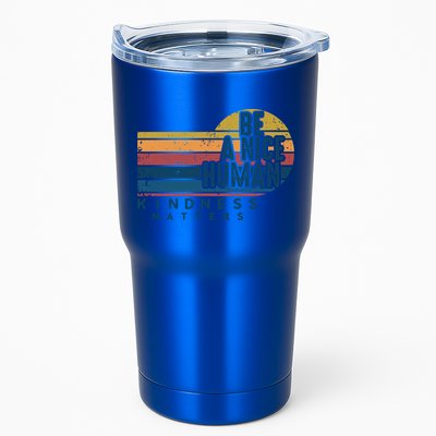 Retro Vintage Be A Nice Human Kindness Matters Giftbe Kind Gift Tumbler