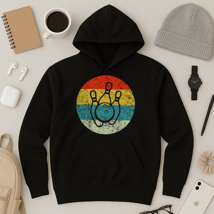 Retro Vintage Bowling Hoodie