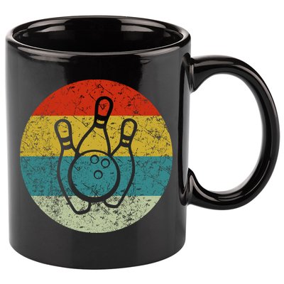Retro Vintage Bowling 11oz C Handle Ceramic Mug