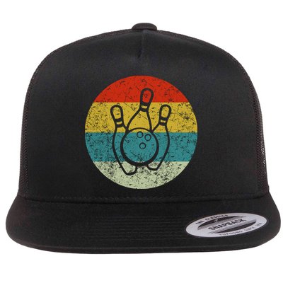 Retro Vintage Bowling Flatbill Hat