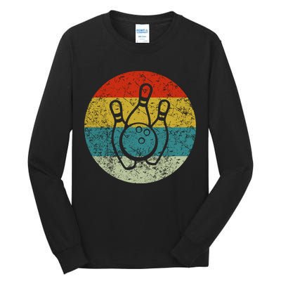 Retro Vintage Bowling Tall Long Sleeve T-Shirt