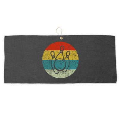 Retro Vintage Bowling Large Microfiber Waffle Golf Towel