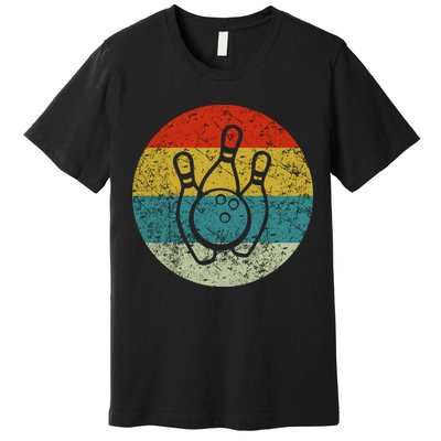 Retro Vintage Bowling Premium T-Shirt