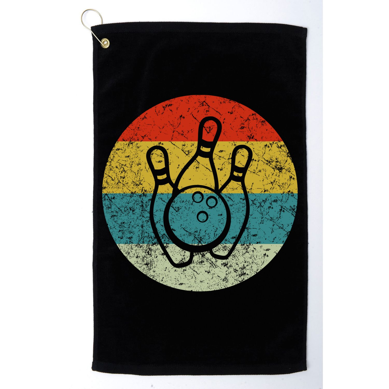 Retro Vintage Bowling Golf Towel