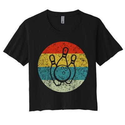Retro Vintage Bowling Crop Top