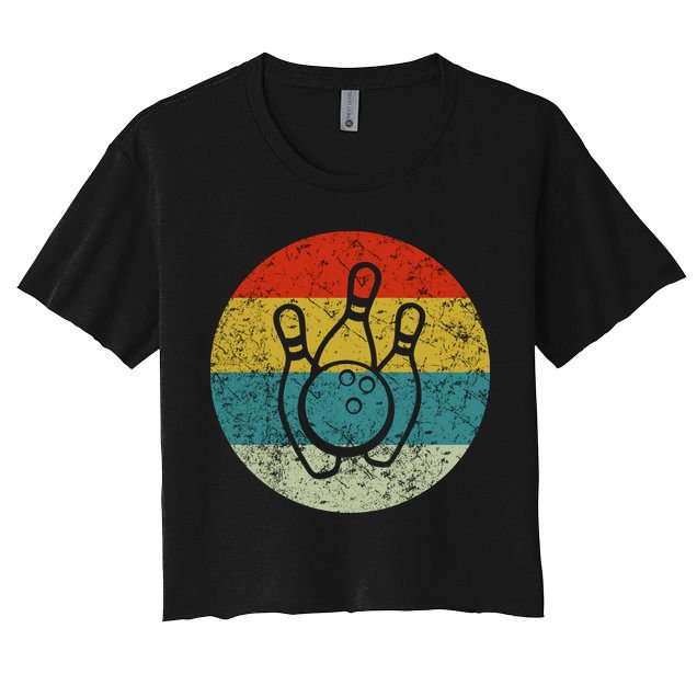 Retro Vintage Bowling Crop Top