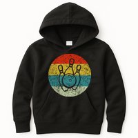 Retro Vintage Bowling Kids Hoodie