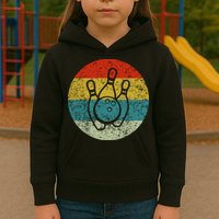 Retro Vintage Bowling Kids Hoodie