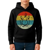 Retro Vintage Bowling Kids Hoodie