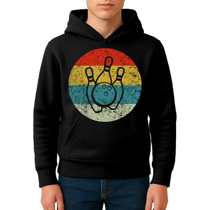 Retro Vintage Bowling Kids Hoodie