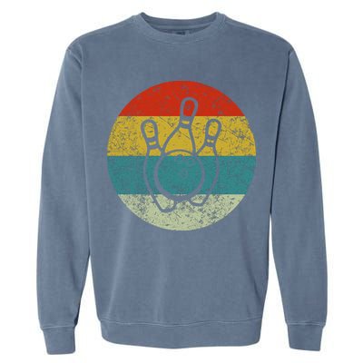Retro Vintage Bowling Garment-Dyed Sweatshirt