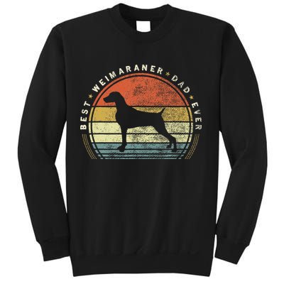 Retro Vintage Best Weimaraner Dad Ever Father Day Sweatshirt