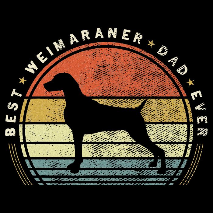 Retro Vintage Best Weimaraner Dad Ever Father Day Backpack