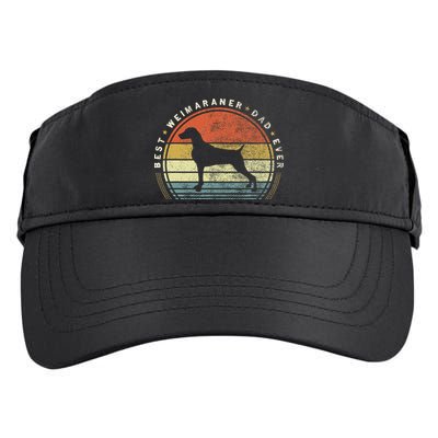 Retro Vintage Best Weimaraner Dad Ever Father Day Adult Drive Performance Visor