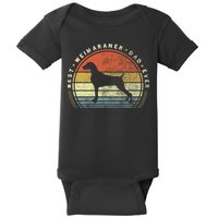 Retro Vintage Best Weimaraner Dad Ever Father Day Baby Bodysuit
