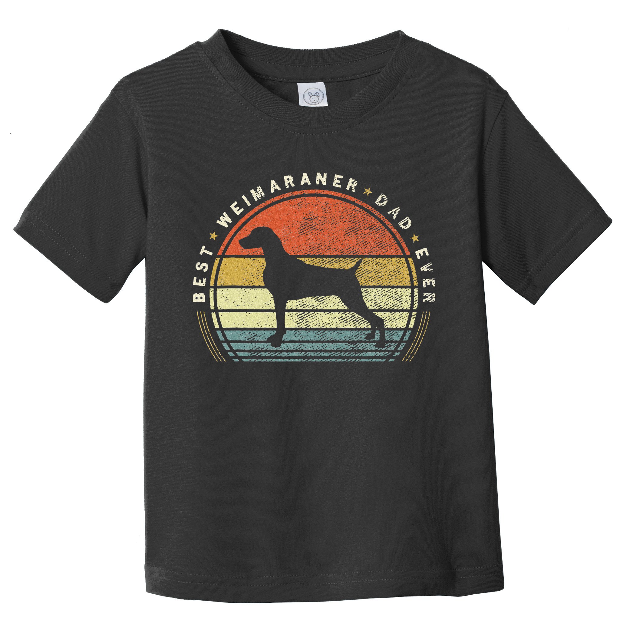 Retro Vintage Best Weimaraner Dad Ever Father Day Toddler T-Shirt