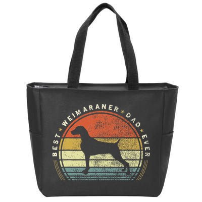 Retro Vintage Best Weimaraner Dad Ever Father Day Zip Tote Bag