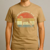 Retro Vintage Best Weimaraner Dad Ever Father Day T-Shirt