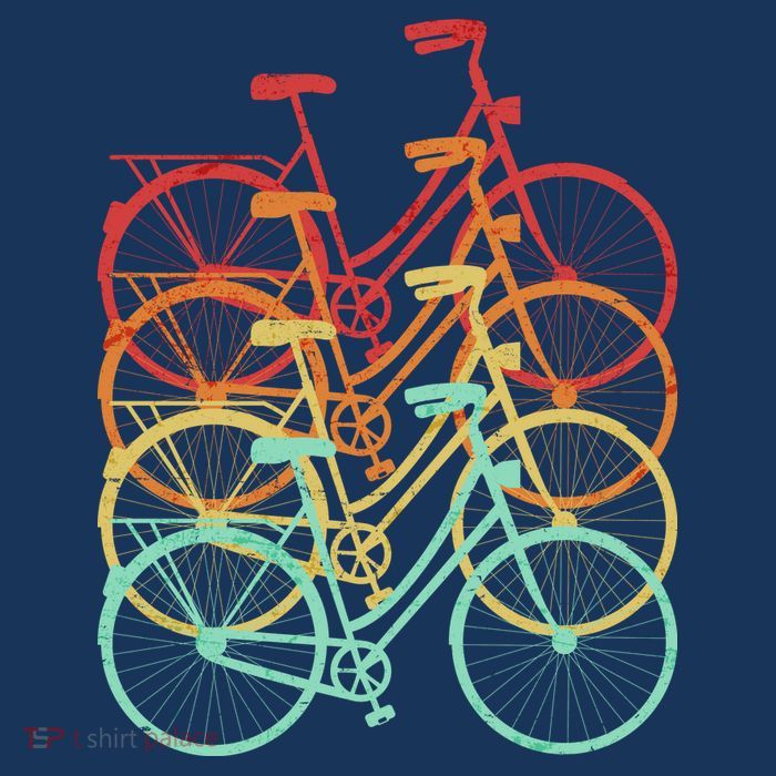 Retro Vintage Bicycle Bike Tall T-Shirt