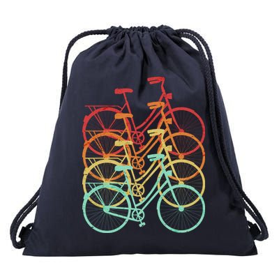 Retro Vintage Bicycle Bike Drawstring Bag