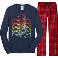 Retro Vintage Bicycle Bike Long Sleeve Pajama Set