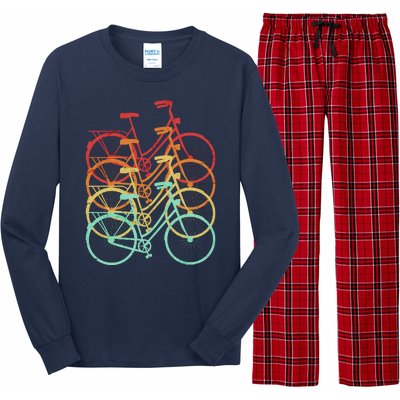 Retro Vintage Bicycle Bike Long Sleeve Pajama Set