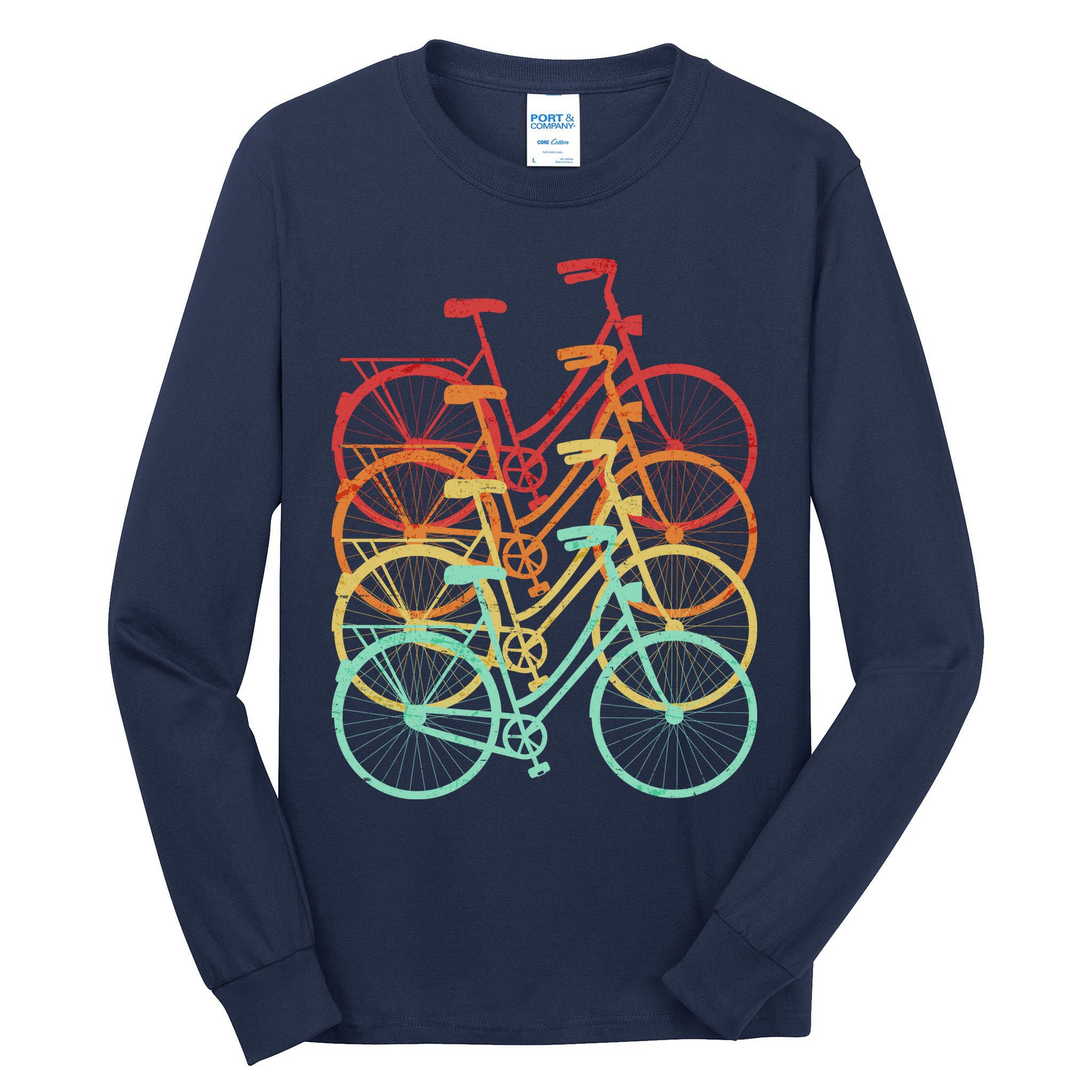 Retro Vintage Bicycle Bike Tall Long Sleeve T-Shirt