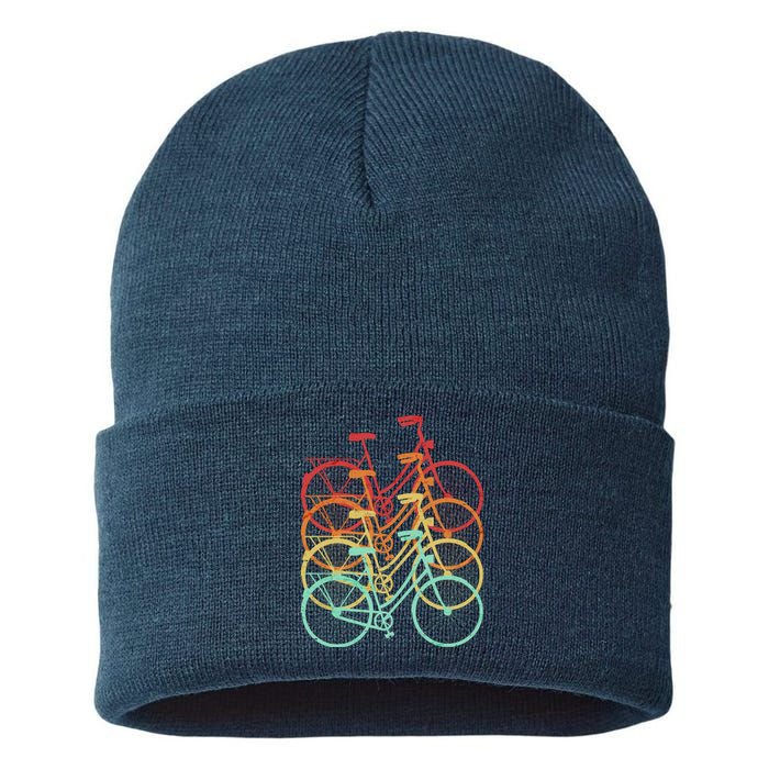 Retro Vintage Bicycle Bike Sustainable Knit Beanie