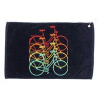 Retro Vintage Bicycle Bike Grommeted Golf Towel