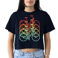 Retro Vintage Bicycle Bike Crop Top