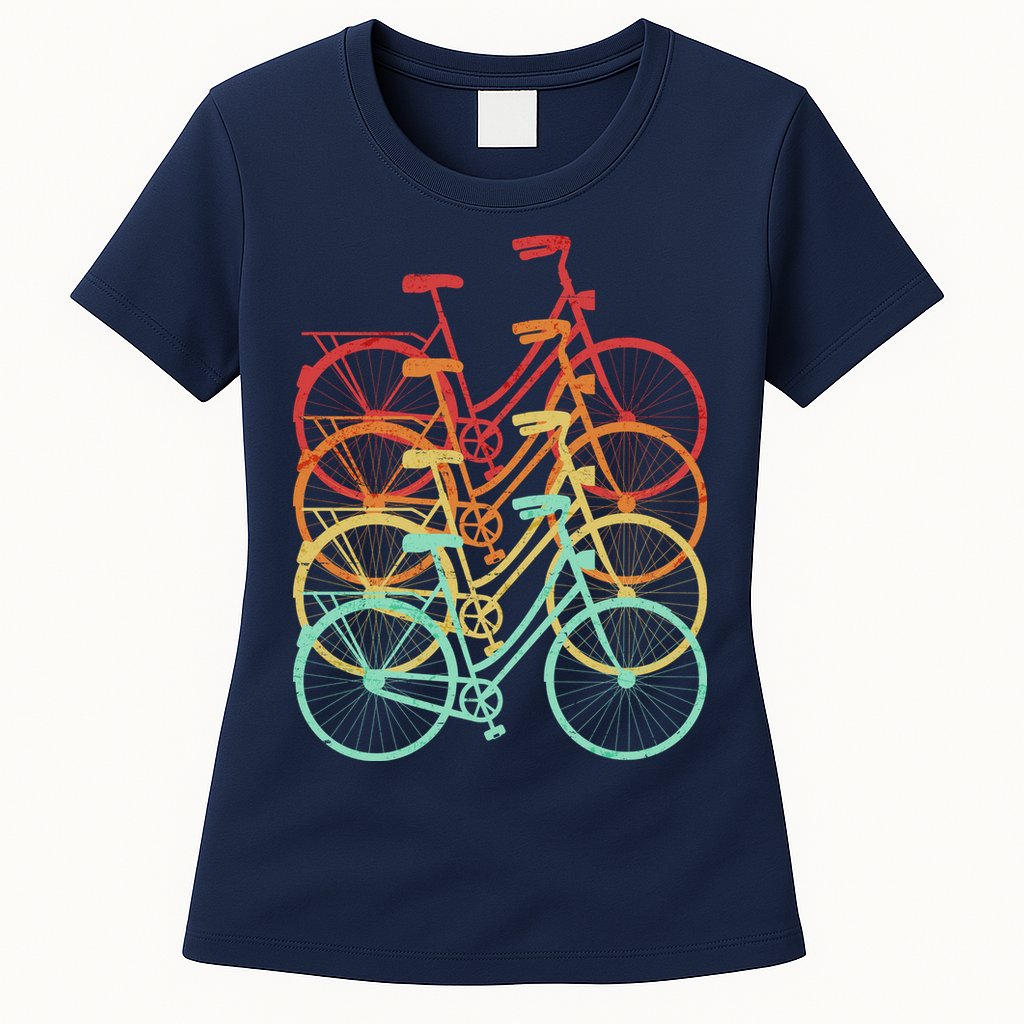 Retro Vintage Bicycle Bike Womens T-Shirt