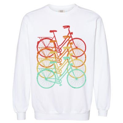 Retro Vintage Bicycle Bike Garment-Dyed Sweatshirt