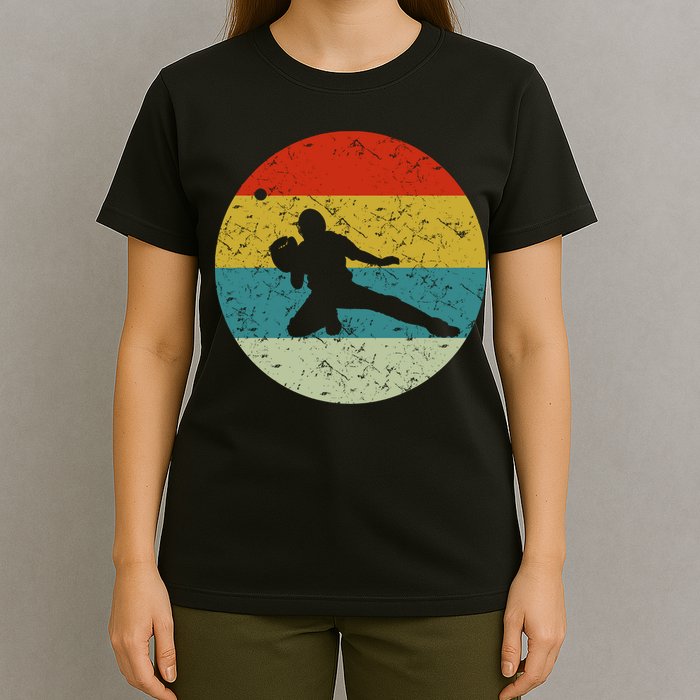 Retro Vintage Baseball Catcher T-Shirt