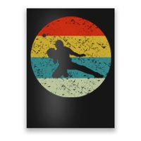 Retro Vintage Baseball Catcher Poster