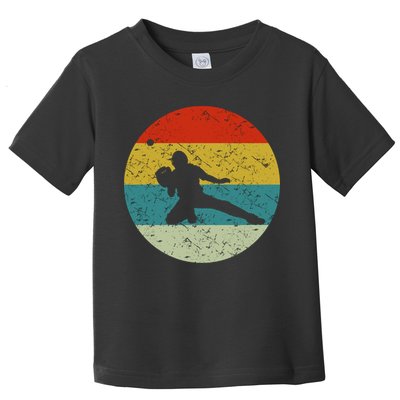 Retro Vintage Baseball Catcher Toddler T-Shirt