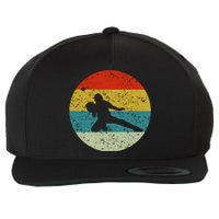 Retro Vintage Baseball Catcher Wool Snapback Cap