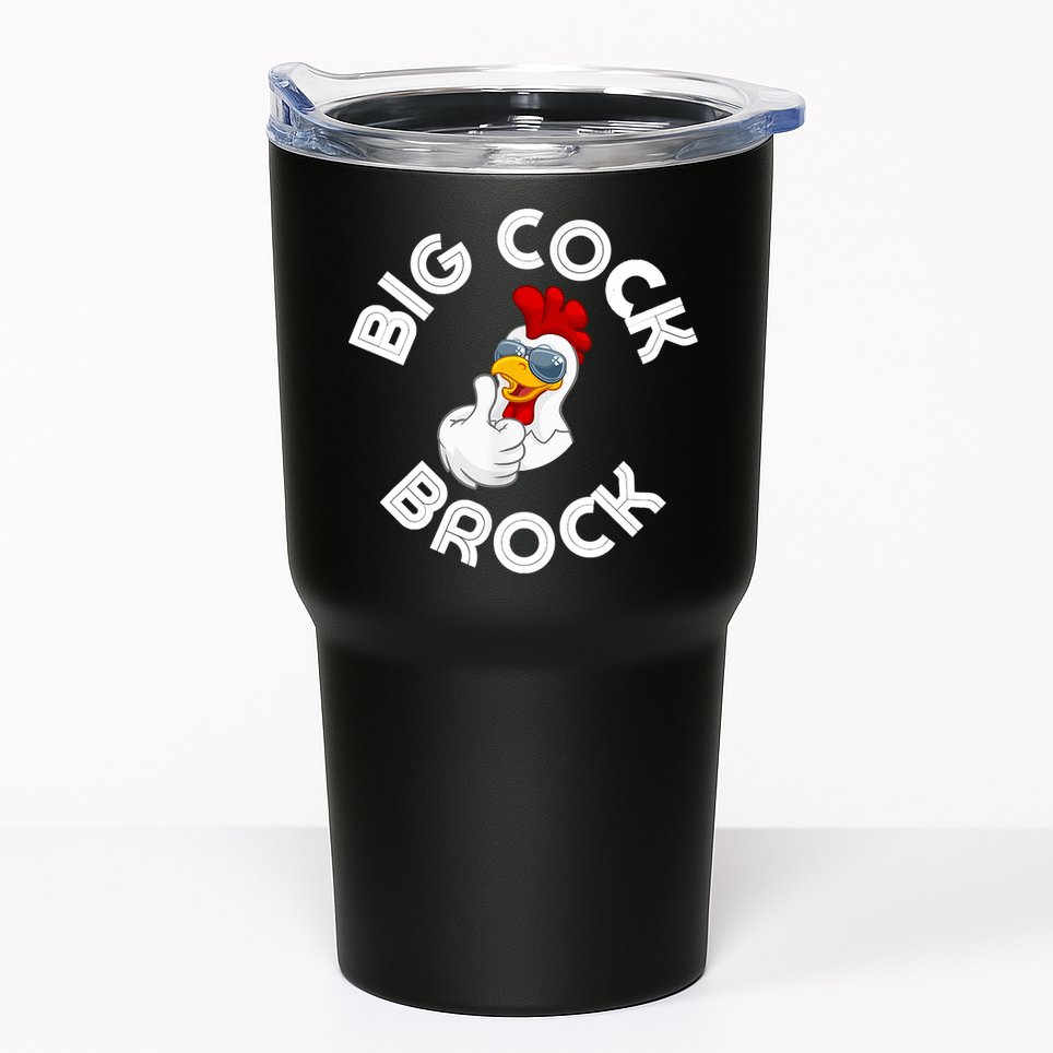 Retro Vintage Big Cock Brock Humor Tumbler