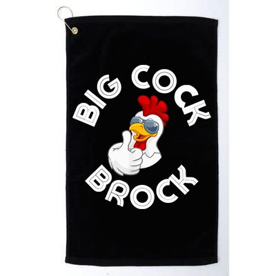 Retro Vintage Big Cock Brock Humor Golf Towel