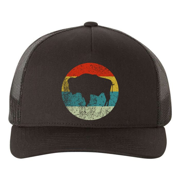 Retro Vintage Bison Yupoong Adult 5-Panel Trucker Hat