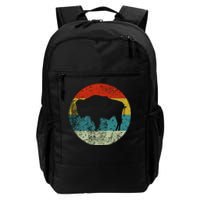 Retro Vintage Bison Daily Commute Backpack