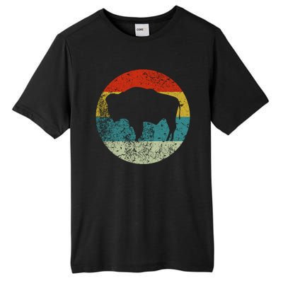 Retro Vintage Bison Tall Fusion ChromaSoft Performance T-Shirt