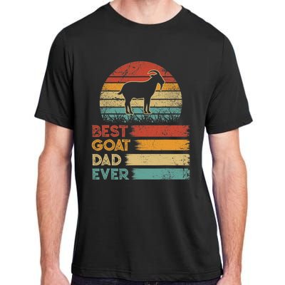 Retro Vintage Best Goat Dad Ever Adult ChromaSoft Performance T-Shirt