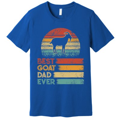 Retro Vintage Best Goat Dad Ever Premium T-Shirt