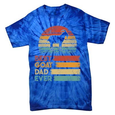 Retro Vintage Best Goat Dad Ever Tie-Dye T-Shirt