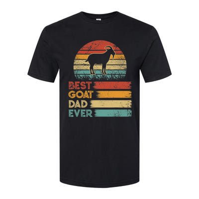 Retro Vintage Best Goat Dad Ever Softstyle CVC T-Shirt