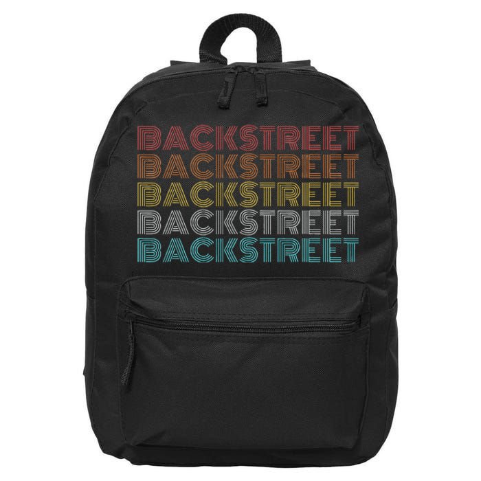 Retro Vintage Backstreet 16 in Basic Backpack