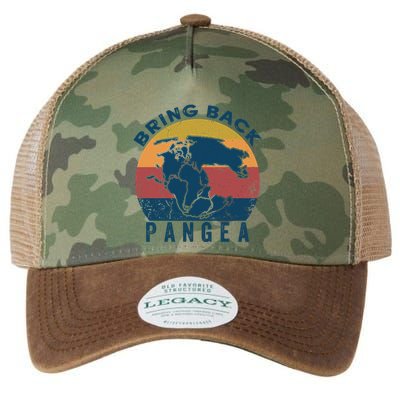 Retro Vintage Bring Back Pangea Funny Geologist Geology Gift Legacy Tie Dye Trucker Hat
