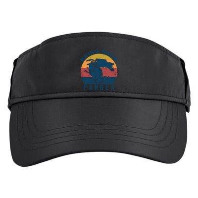 Retro Vintage Bring Back Pangea Funny Geologist Geology Gift Adult Drive Performance Visor