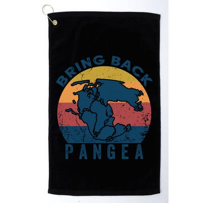 Retro Vintage Bring Back Pangea Funny Geologist Geology Gift Golf Towel